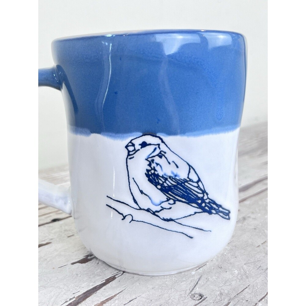 Vintage 2017 Little Sparrow Spectrum Designz Ceramic Bird Mug / Hand Thrown